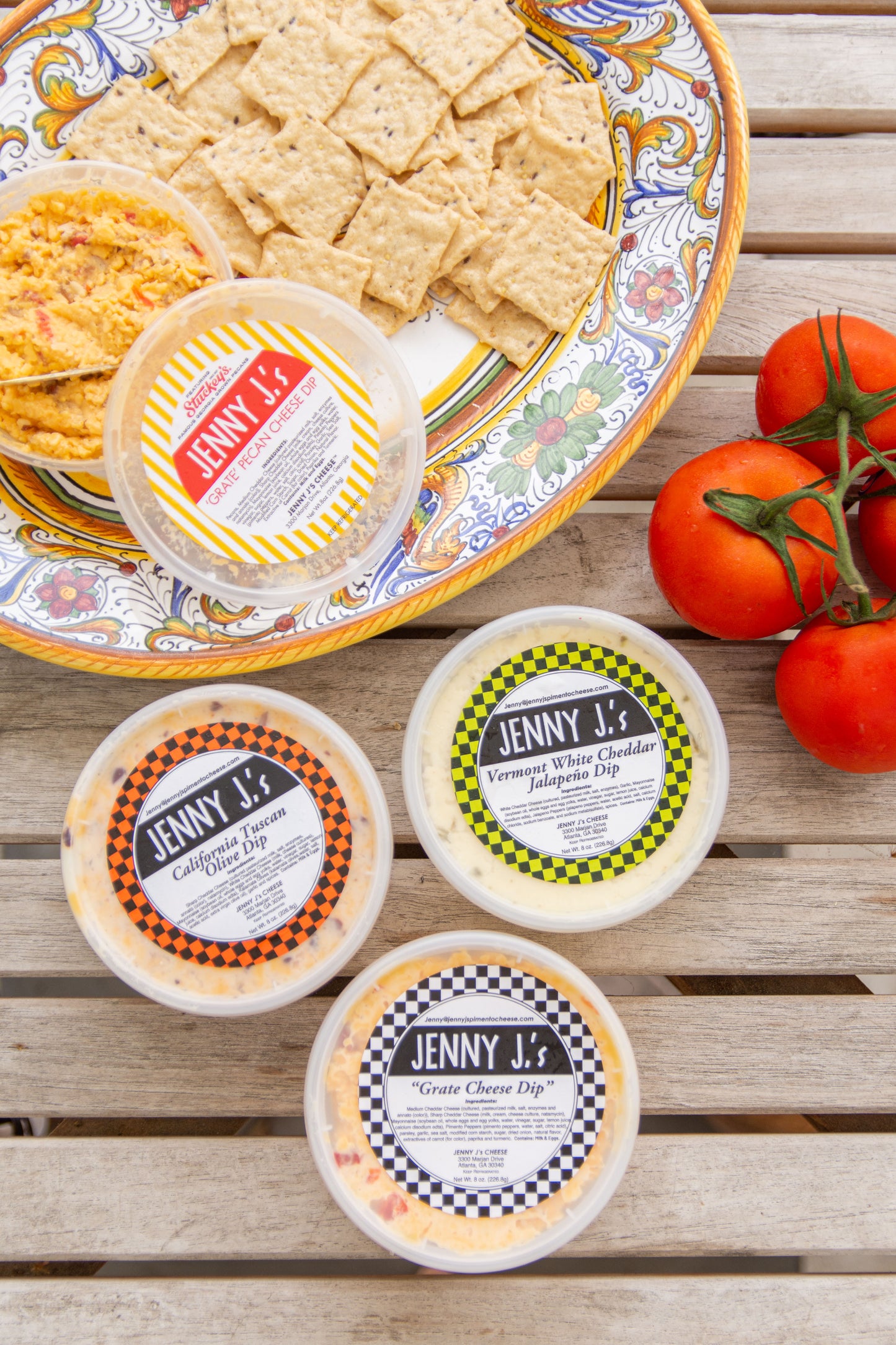 Jenny J’s Vermont White Cheddar Jalapeño & Pecan Dip
