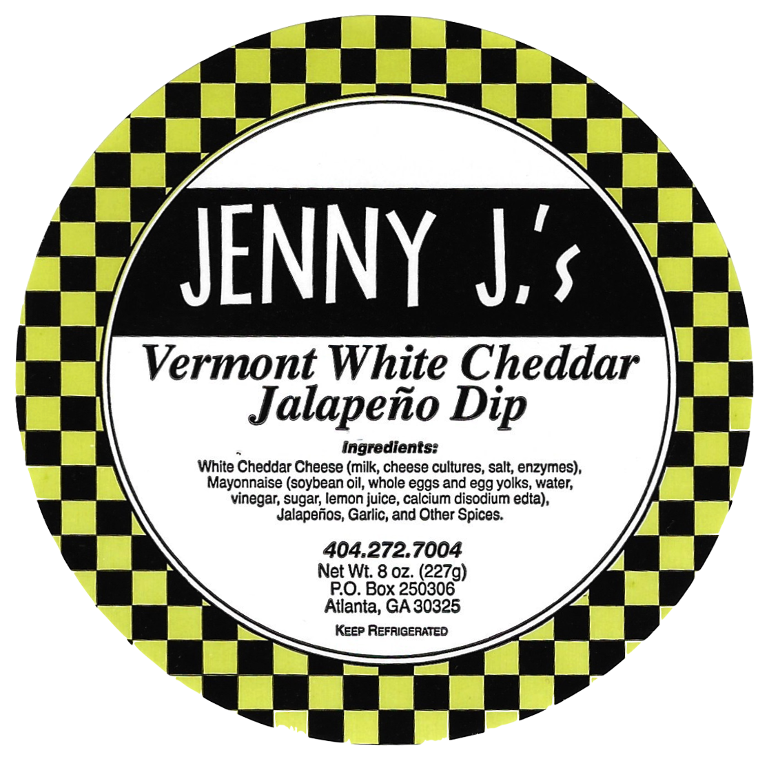 Jenny J’s Vermont White Cheddar Jalapeño & Pecan Dip